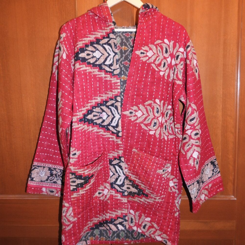 ✨ One-of-a-Kind Kantha Quilted Jacket ✨